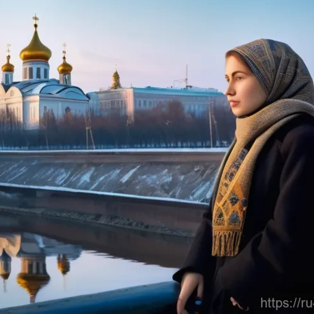 기독교와 공산주의 - A serene, richly detailed oil painting capturing the historical legacy of Russia. In the foreground,...